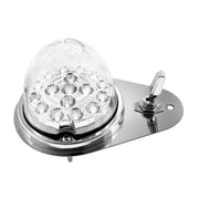 304 SS Above Door Dome Light Kit W/ 17 LED Double Fury Watermelon For 1994-2025 KW W900-Amber & White LED