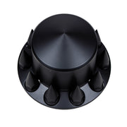 Pointed Rear Axle Cover With 33mm Spike Thread-On Nut Covers - Matte Black