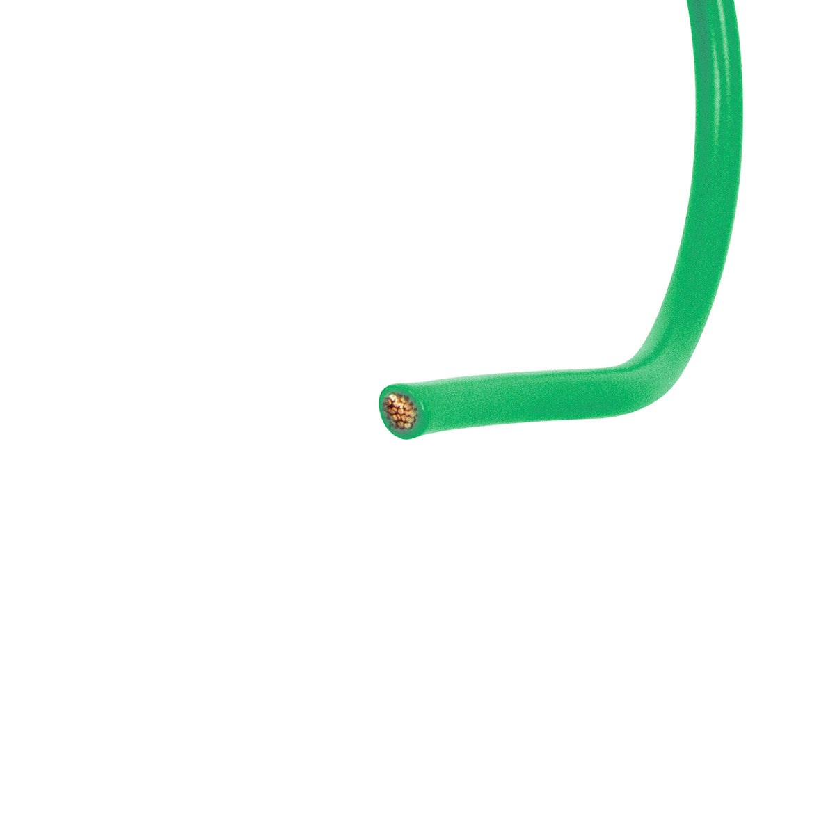 Primary Wire - Rated 80°C 12 AWG, Green 12 Ft.