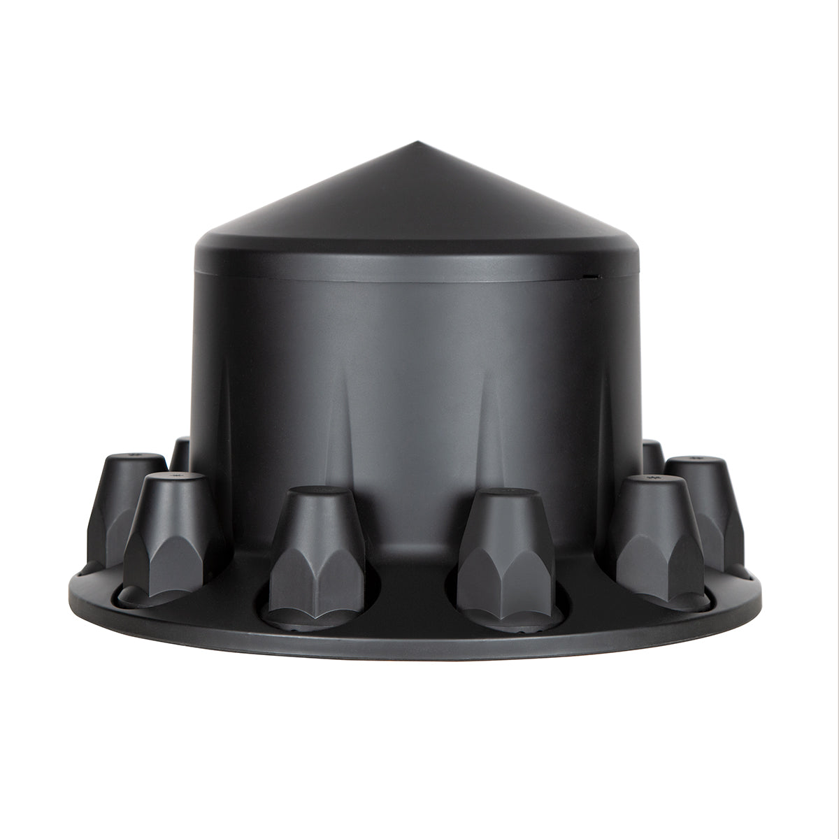 Pointed Rear Axle Cover With 33mm Standard Thread-On Nut Covers - Matte Black
