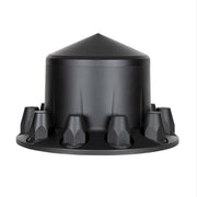 Pointed Rear Axle Cover With 33mm Standard Thread-On Nut Covers - Matte Black