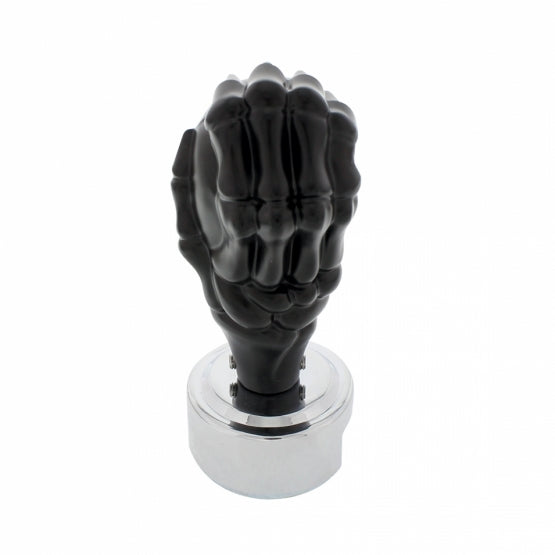 Skull Gearshift Knob With 13/15/18 Speed Adapter - Black