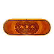3 LED 6" Oval Light(Turn Signal)-Amber LED/Amber Lens