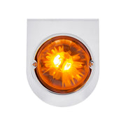 UltraBurst Glass Watermelon Light With Stainless Steel Light Bracket Kit-Amber LED/Dark Amber Lens