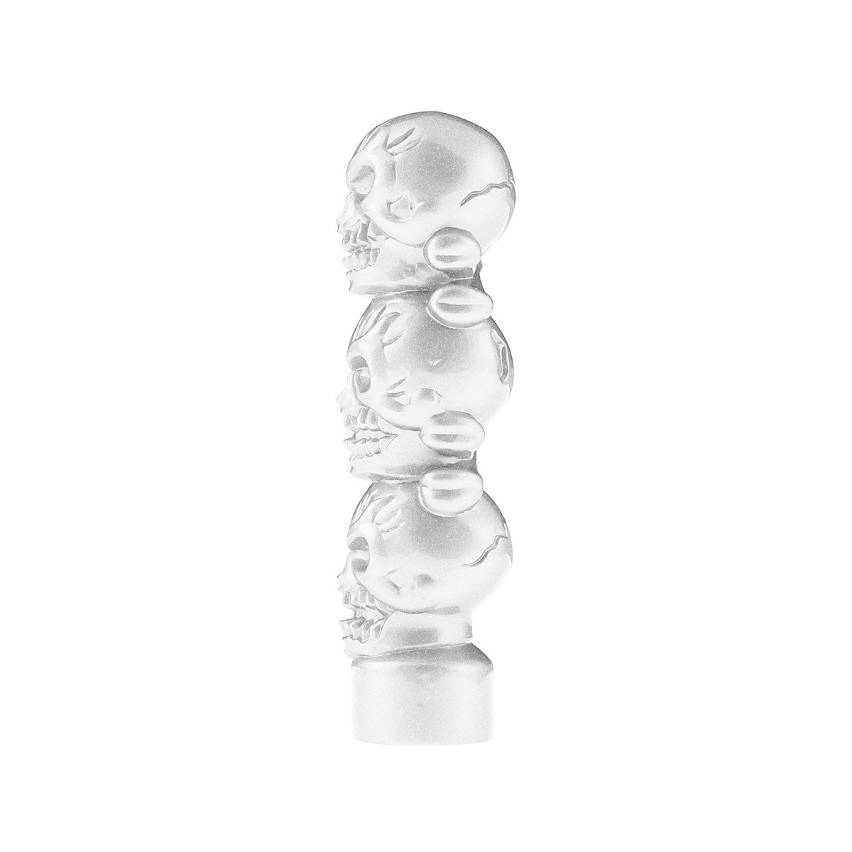 1/2"-13 Thread-On 3 Skull Candy Color Shift Knob-Pearl White