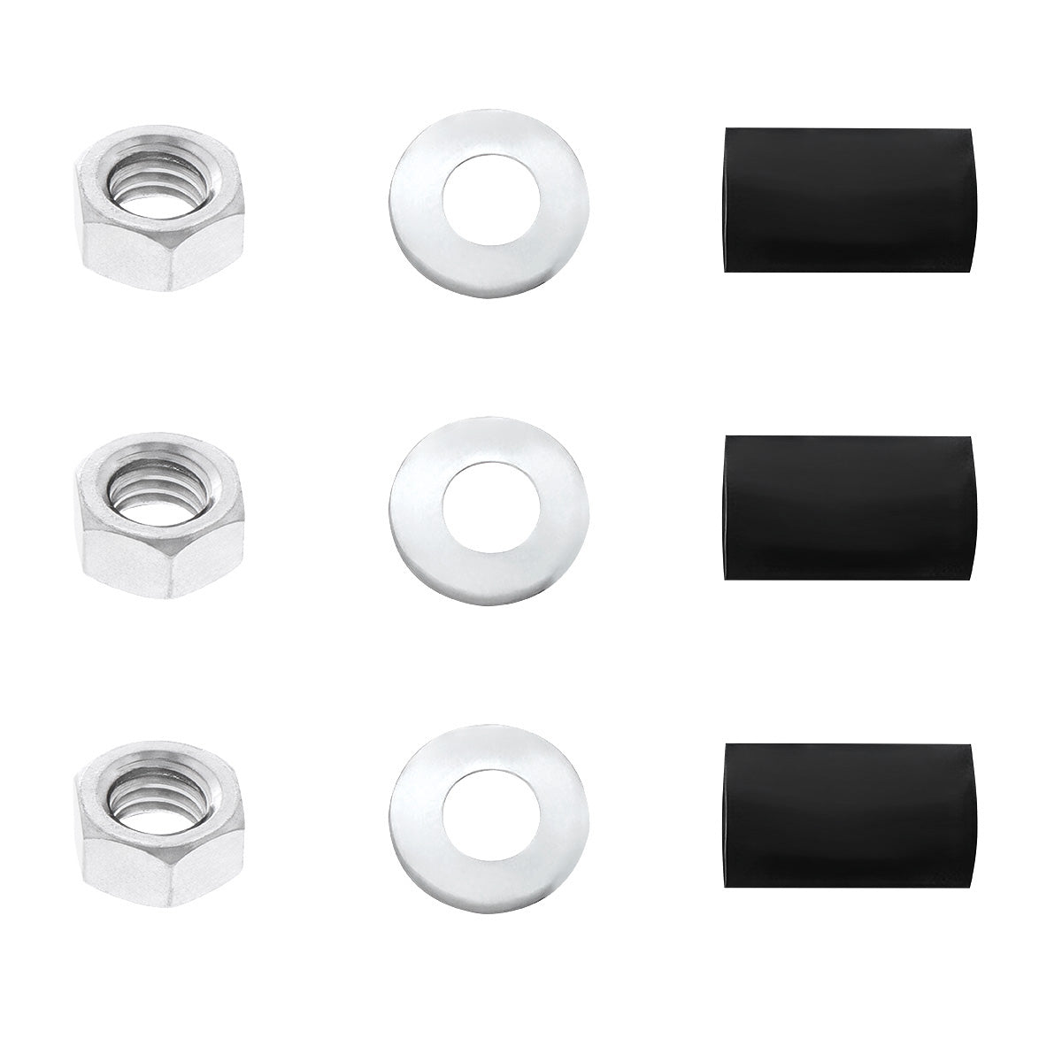 4" X 24" Chrome Standard Bottom Mud Flap Plate - Welded Stud (Pair)