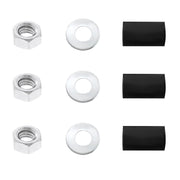 4" X 24" Chrome Standard Bottom Mud Flap Plate - Welded Stud (Pair)