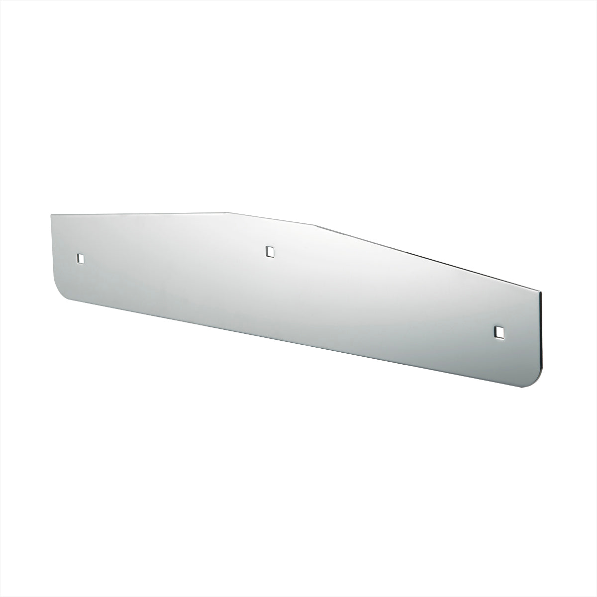 4" X 20" Chrome Standard Bottom Mud Flap Plate - Bolt Thru