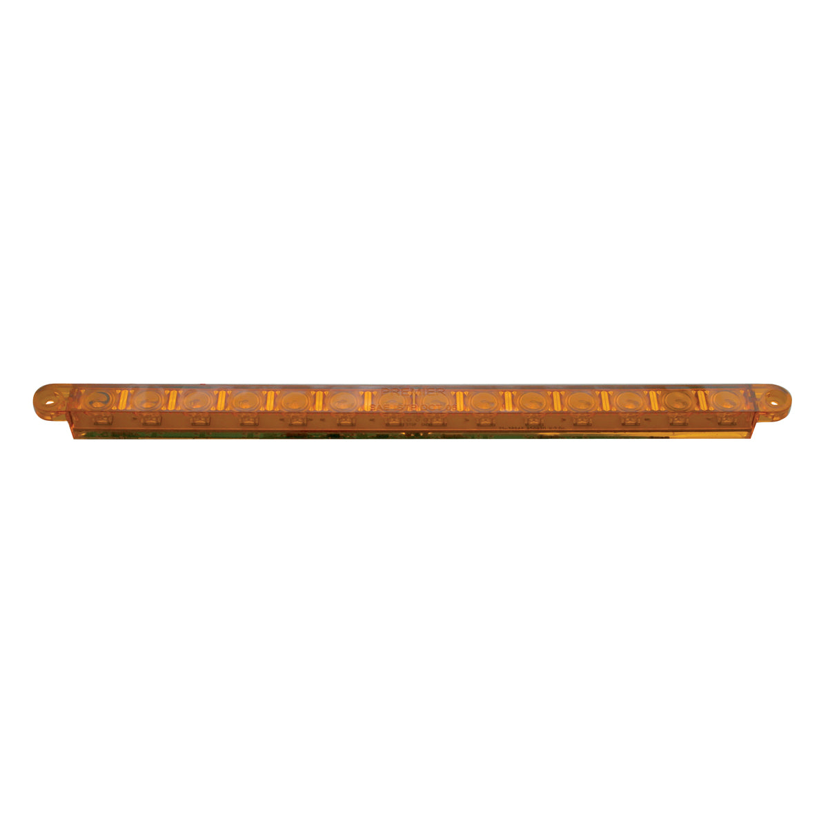 14 LED 12" Turn Signal Light Bar - Amber LED/Amber Lens (Bulk)