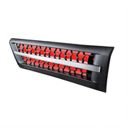 Hood Air Intake Grille With Red LED For 2018-2024 Freightliner Cascadia 126 - Driver