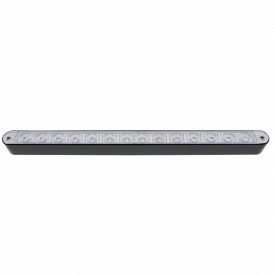 14 LED 12" Light Bar With Black Housing - Amber LED/Clear Lens
