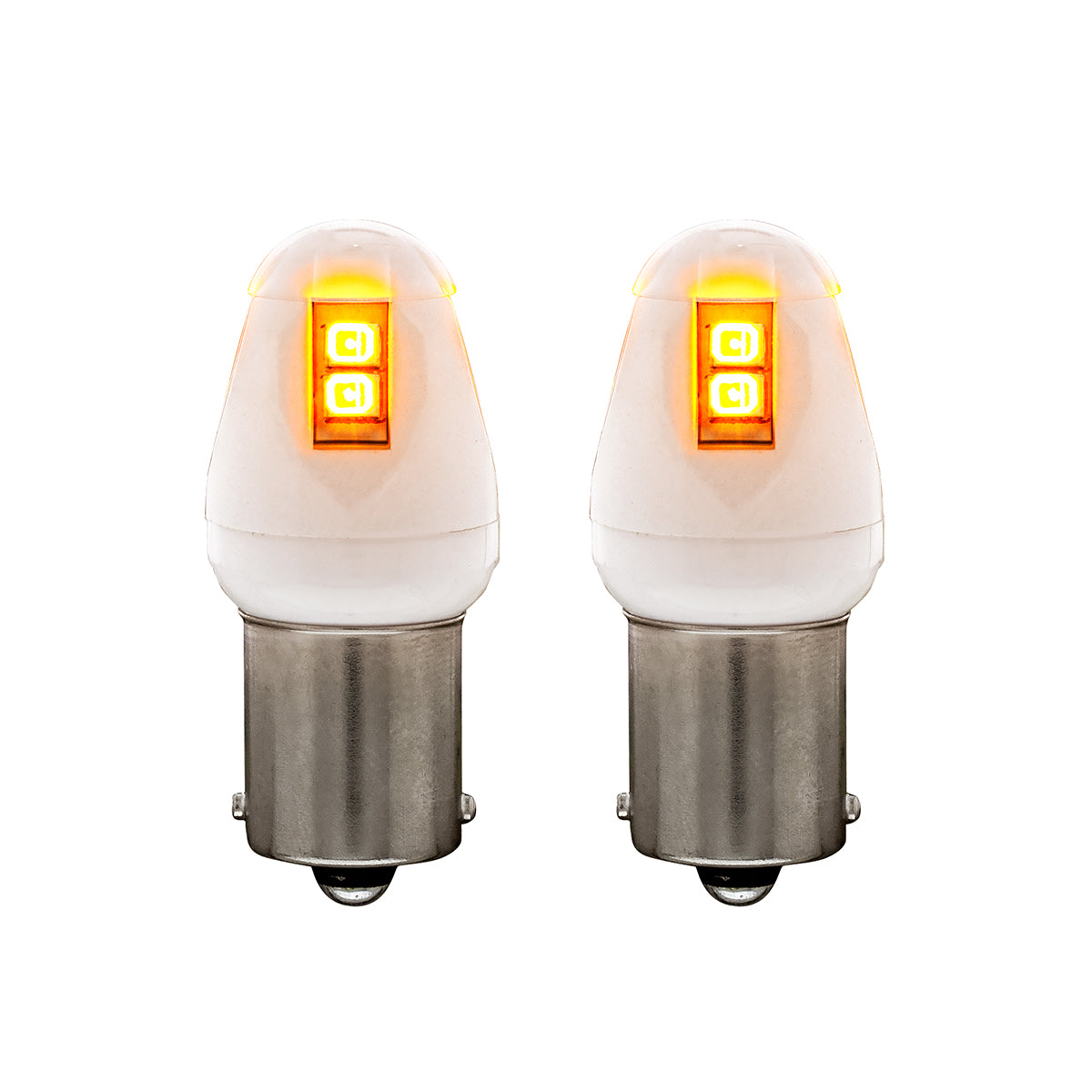 High Power 8 LED 1156 Type Bulb - Amber (Card of 2)