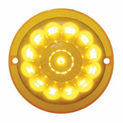 13 LED Watermelon Truck-Lite Style Cab Light - Amber LED/Amber Lens (Bulk)