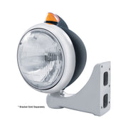 Black Guide 682-C Headlight H6024 & Original Style LED Signal - Amber Lens