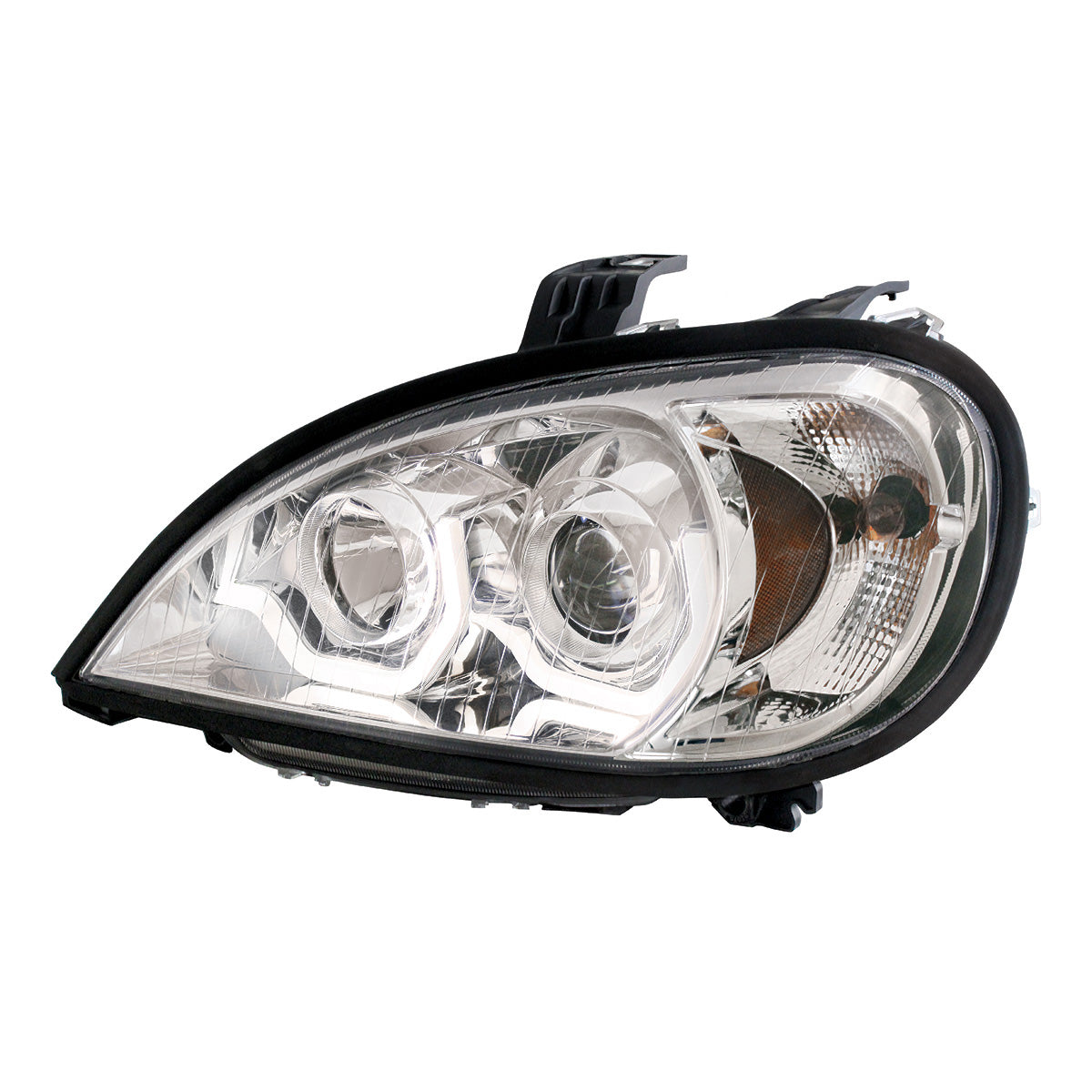 Chrome Projection Headlight With LED Position Light For 2001-2020 Freightliner Columbia - Driver