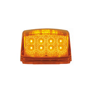 17 LED Reflector Square Cab Light - Amber LED/Amber Lens