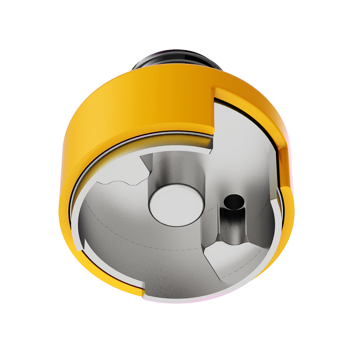 M30X3.5 Thread-On Shift Knob Mounting Adapter For Eaton Fuller Style 13/15/18 Shifter - Electric Yellow