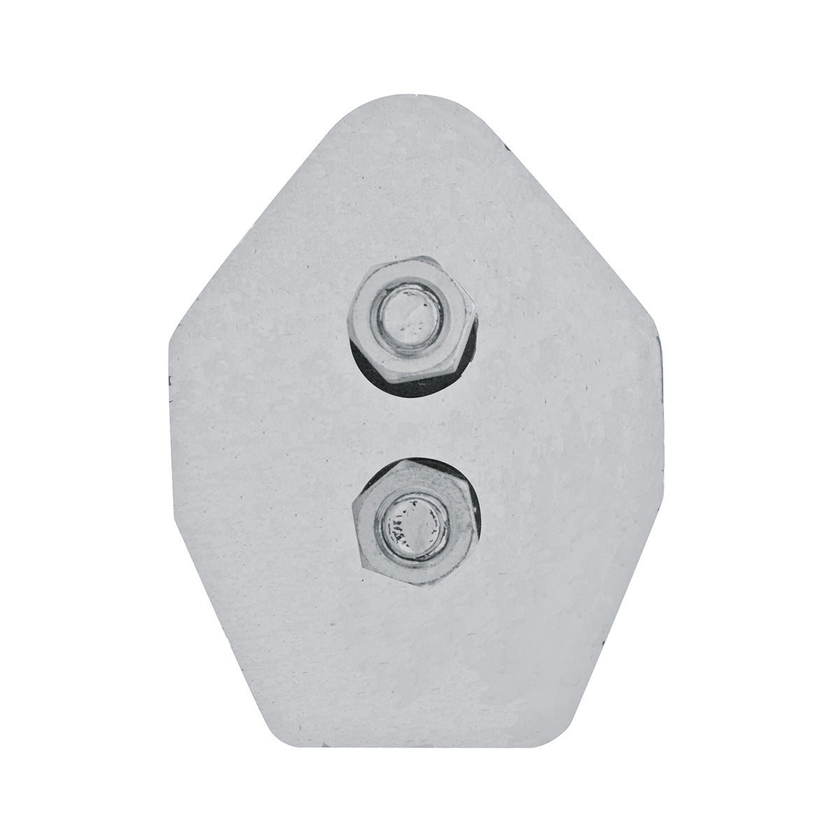 28" Chrome 45-Degree Angled Mud Flap Hangers - 1-1/8" Bolt Pattern - Competition Series (Pair)