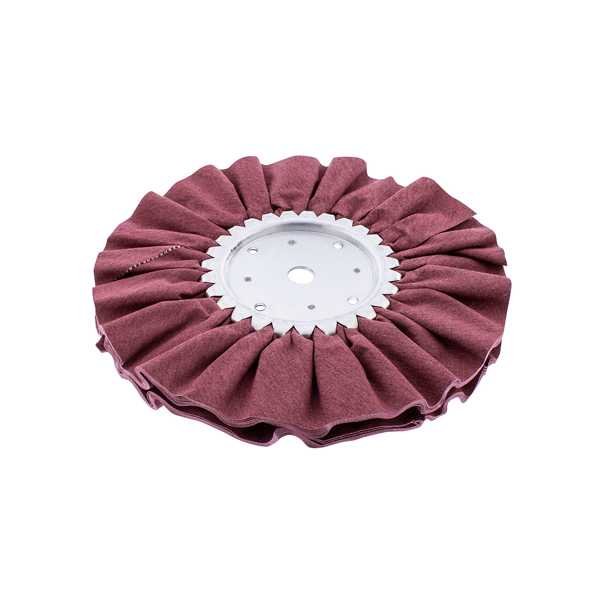 6" Red Treated Airway Buff - 5/8" & 1/2" Arbor