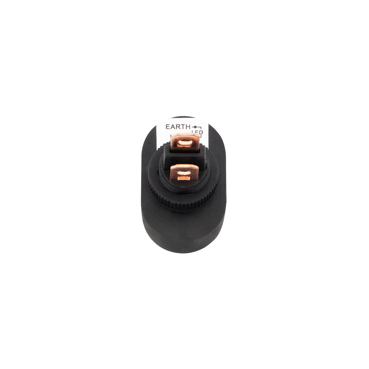 Amber Illum Oval Rocker 16 Amp 12V On/Off 1/2" Dia. 1 Pc.
