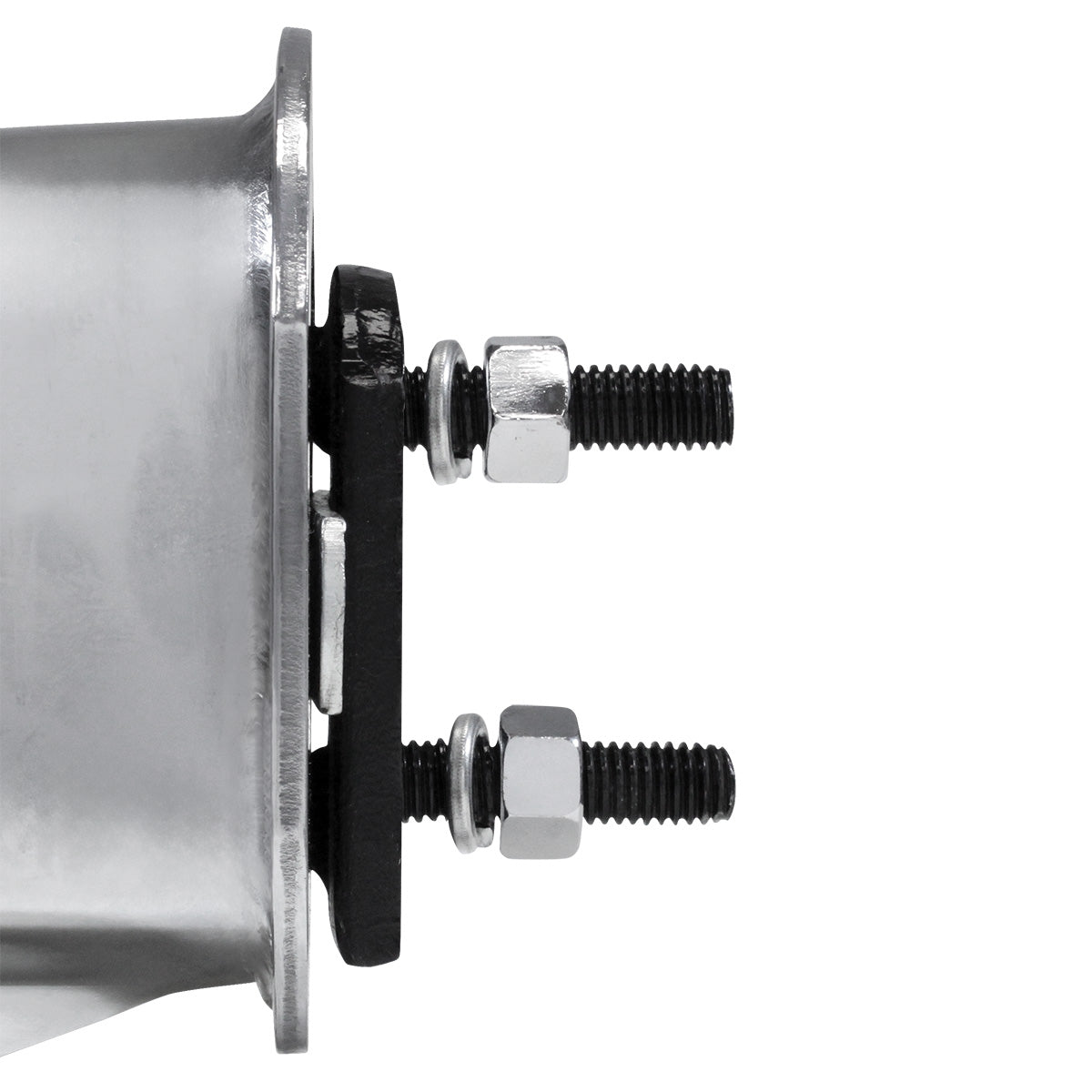30" Chrome Heavy Duty Mud Flap Hangers - 2" Bolt Pattern (Pair)