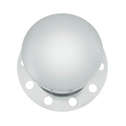 Chrome Dome Rear Axle Cover 2PC Kit For 33mm Nut Cover - Steel/Aluminum Wheel (10 Hole)