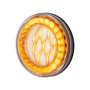 33 LED 4" Round Lumos Light X-Series (Turn Signal) - Amber LED/Clear Lens