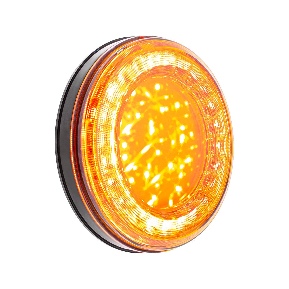 33 LED 4" Round Lumos Light S-Series (Turn Signal) - Amber LED/Amber Lens