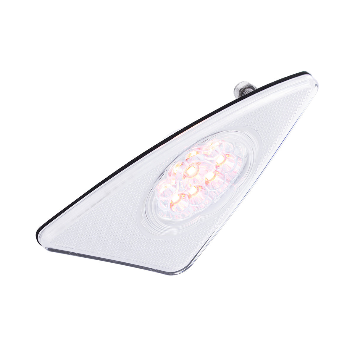 9 LED Competition Series Fender Light For 2007-2017 Kenworth T660 (Driver) -Amber LED/Clear Lens