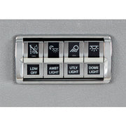 Chrome 4-Switch Dash Panel Trim For 2018-2025 Freightliner Cascadia