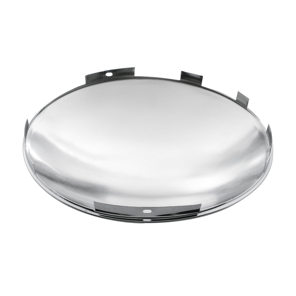 Universal Stainless Steel Dome Front Hubcap - 7/16" Lip