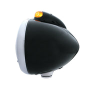 Black Guide 682-C Headlight H4 With Amber LED & Dual Mode LED Signal - Amber Lens