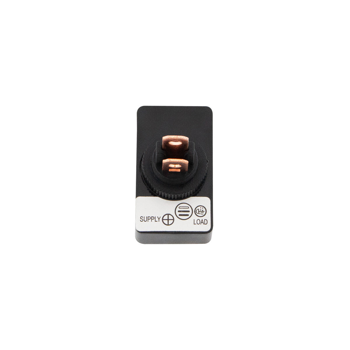 Black Non-Illum Jumbo Rocker 16 Amp 12V S.P.S.T. On/Off 1 Pc.