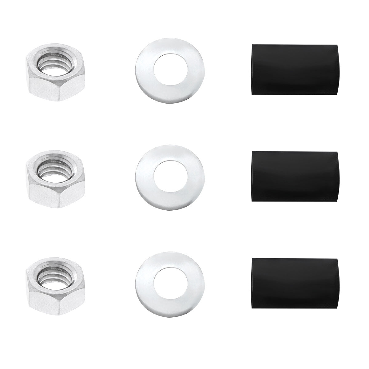 4" X 24" Chrome Standard Bottom Mud Flap Plate - Welded Stud