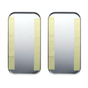 Freightliner Stainless Vent Door Cover - Plain (Card of 2)
