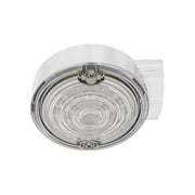 21 LED 3-1/4" Dual Function Signal Light For Harley Motorcycle With Housing - Amber LED/Clear Lens