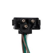 3 Prong Right Angle Plug Wiring Harness With 3 Plugs - 12" Lead (Bulk)