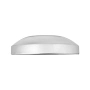 8" Stainless Rear Hubcap With Hubometer Cutout