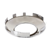 Universal Chrome Front Hubcap With Hubometer Hole - 1" Lip