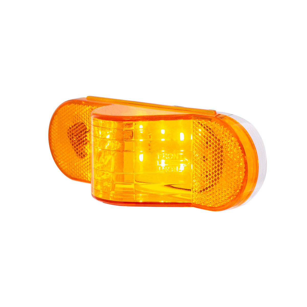 8 LED Mid-Trailer Turn Signal Light - Amber LED/Amber Lens (Card)