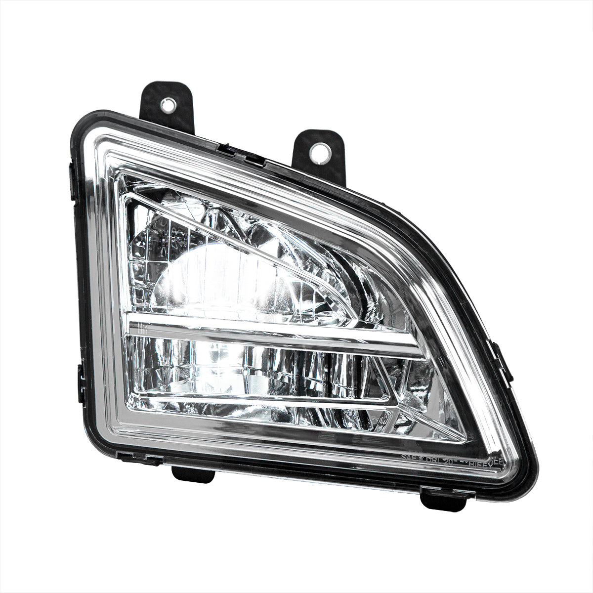 Chrome LED Driving & Fog Light For 2018-2024 Volvo VNL - Passenger -Competition Series