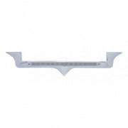 Chrome Hood Emblem Trim With 19 LED Reflector Light Bar For Kenworth - Red LED/Clear Lens
