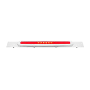 Chrome Top Mud Flap Plate With 28 LED 17" GloLight Bar & Bezel - Red LED/Red Lens (Each)