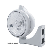 Stainless Steel Guide 682-C Headlight Crystal H4 & Original Style LED Signal - Clear Lens