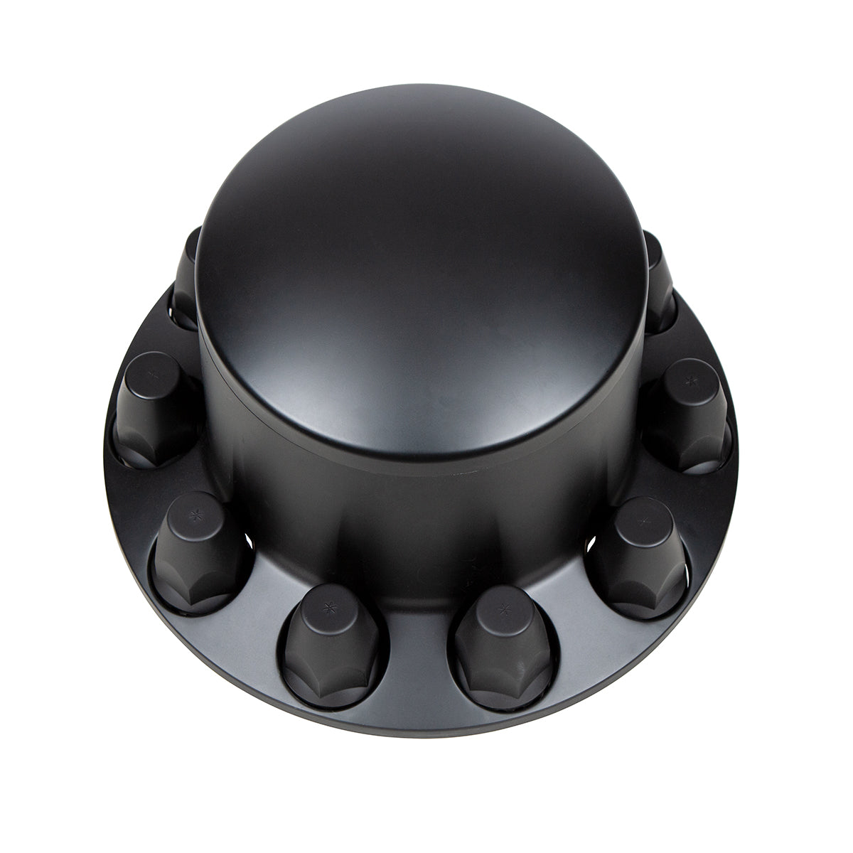 Dome Rear Axle Cover With 33mm Standard Thread-On Nut Covers - Matte Black