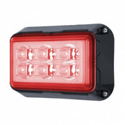 6 High Power LED Rectangular Warning Light - Red LED (Bulk)