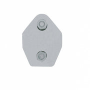 30" Chrome 45-Degree Angled Heavy Duty Mud Flap Hangers - 2.5" Bolt Pattern (Pair)