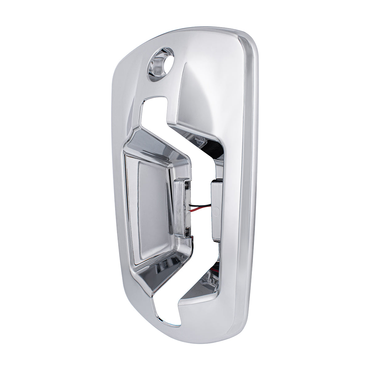 6 LED Chrome Door Handle Cover For 2018-2025 Freightliner Cascadia - Passenger, Blue LED