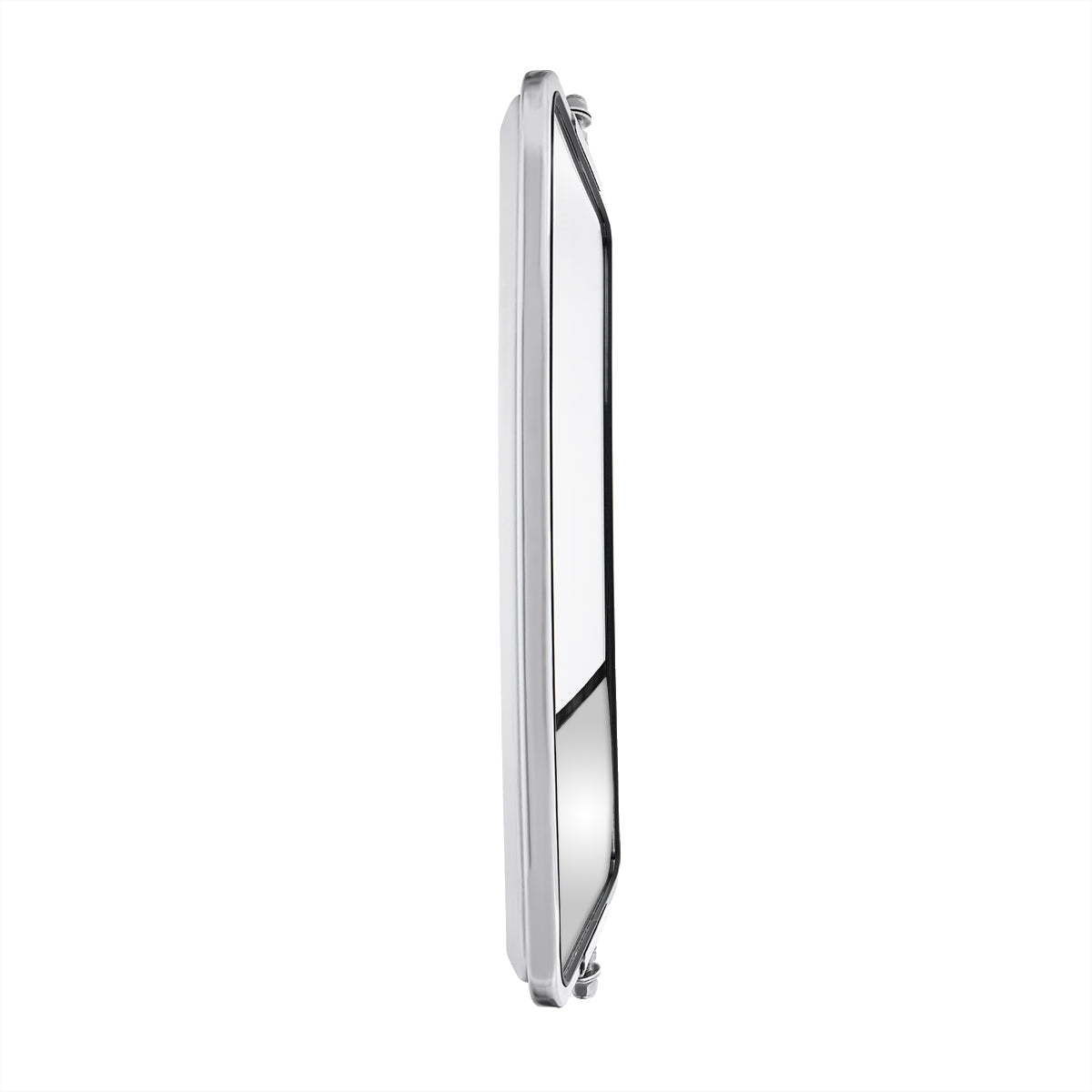 7" X 16" 430 Stainless Steel West Coast Style Mirror With Convex Lower Mirror - Non Heated