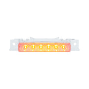 6 LED Competition Series Exterior Visor Light For 1996-2024 Volvo VNL-Amber LED/Clear Lens